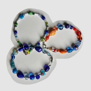 GLASS Beaded Beacelet Set